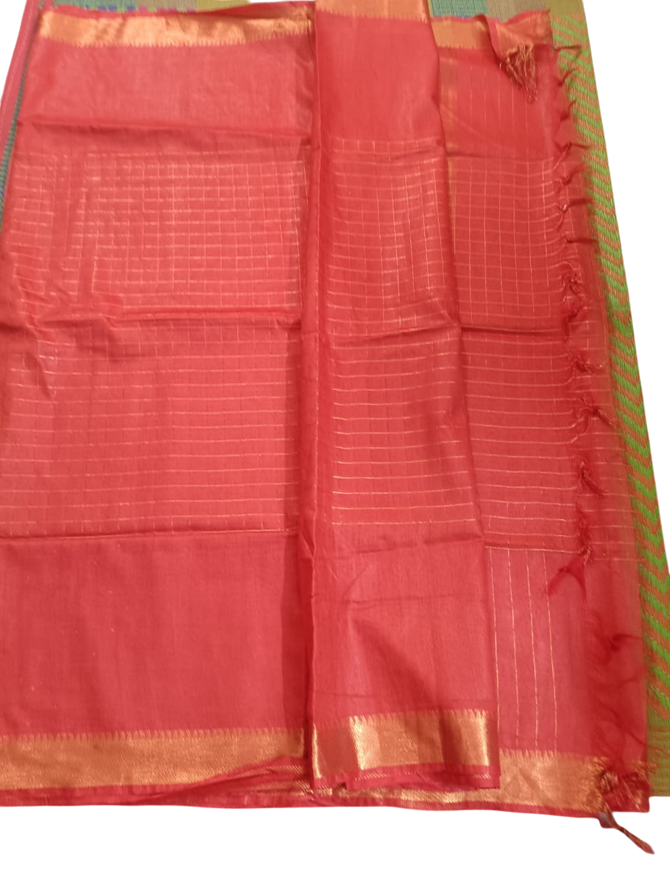 Red Banarasi Silk