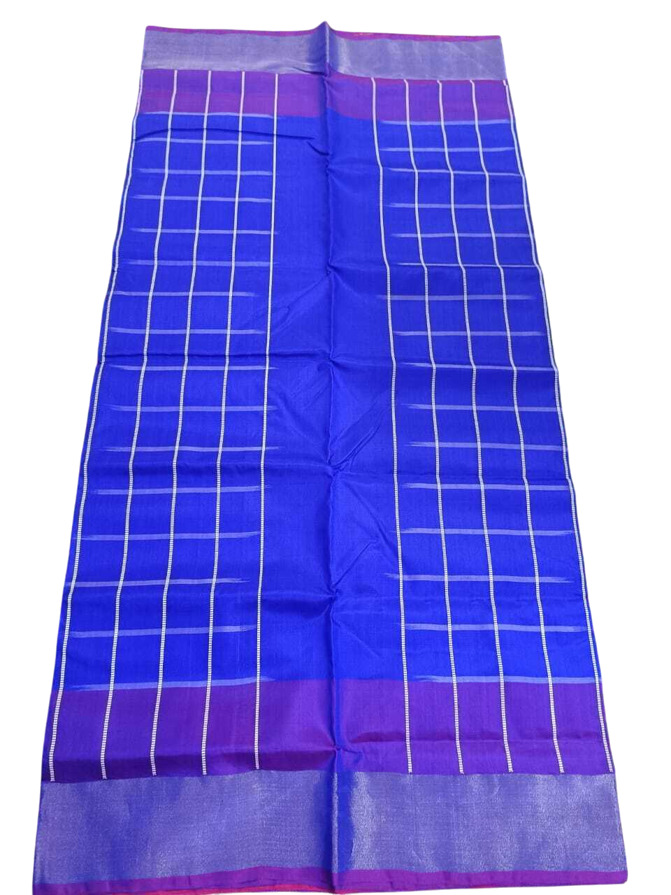 Blue Bengal Silk Saree